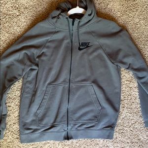 Green Nike zip up